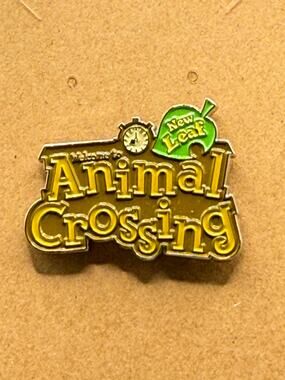 Animal Crossing New Leaf Logo Nintendo Enamel Pin